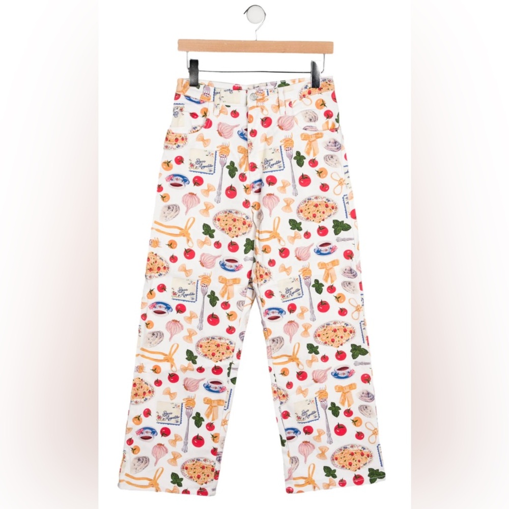 NWT Lisa Says Gah! Bowtie Pasta Pants Size 4